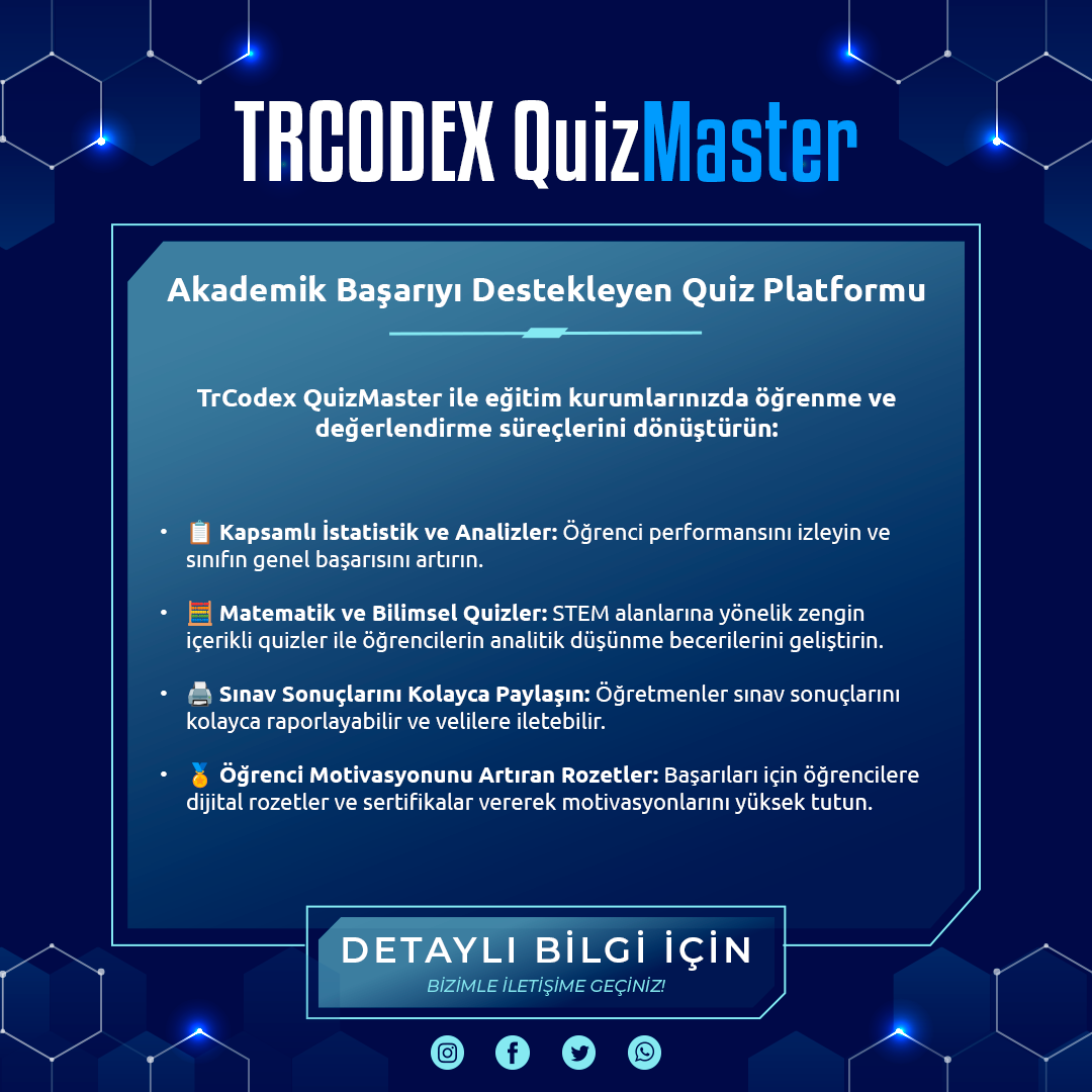 QuizMaster - Quiz  Mobil Uygulaması Yazılım Sistemi - Görsel 4